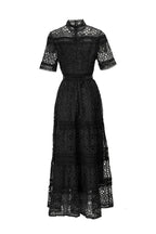 White Crochet Lace Tiered Maxi Dress – French Luxury SP10013