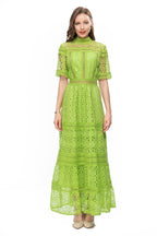 White Crochet Lace Tiered Maxi Dress – French Luxury SP10013