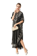 Silver Sequin Embellished Boho Kaftan Maxi Dress SP10068