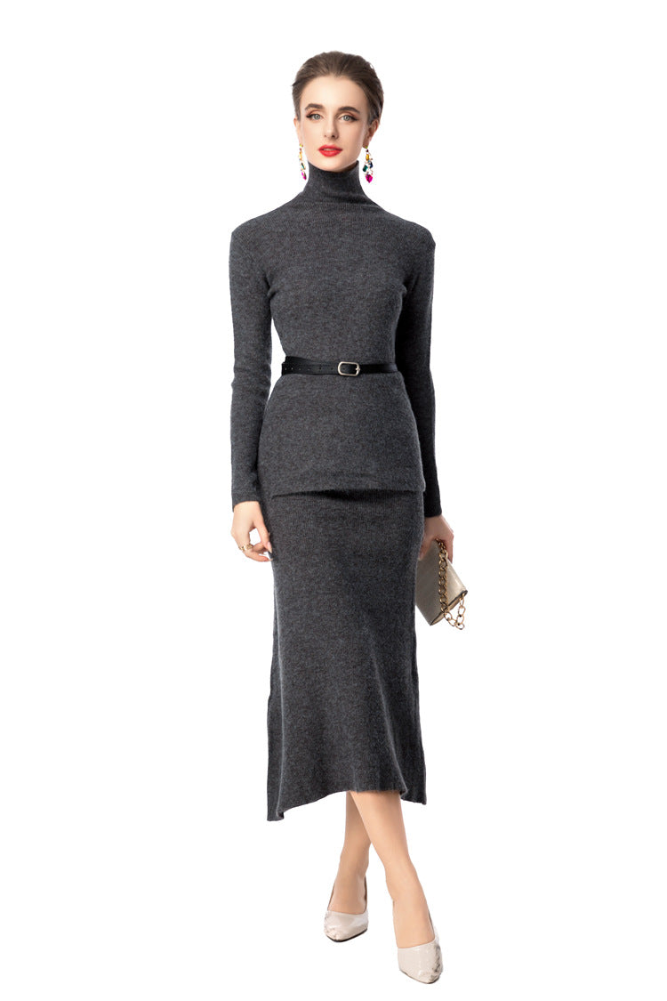 Camel Wool Blend Long Coat with Black Faux Fur Collar & Cuffs SP10113