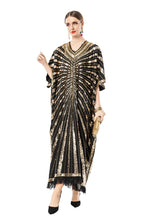 Gold Sequin Egyptian Style Batwing Kaftan Dress SP10092