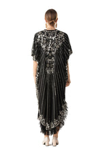 Silver Sequin Embellished Boho Kaftan Maxi Dress SP10068