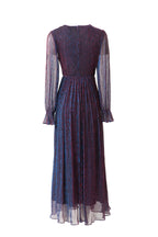 Iridescent Shimmer Beaded Ruched Waist Midi Dress SP10015