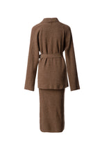 V-Neck Knit Dress & Tie-Waist Cardigan Two-Piece Set SP10098