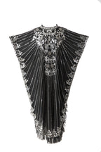 Silver Sequin Embellished Boho Kaftan Maxi Dress SP10068